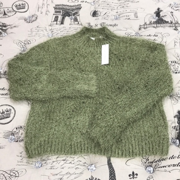 ALL IN FAVOR Mock Neck Long Sleeve Knit Sweater - Picture 2 of 7